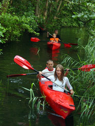 Wir fahren Kajak